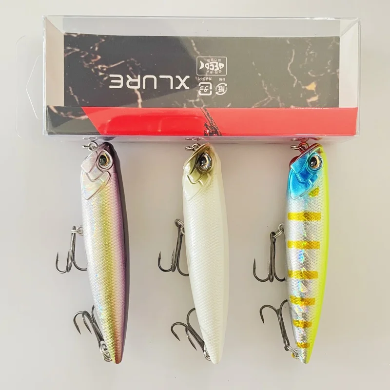 LURETV اليابان DUO نفس النمط إغراء قلم رصاص عائم 85F سطح الماء كائن صغير طعم مزيف 3 قطعة