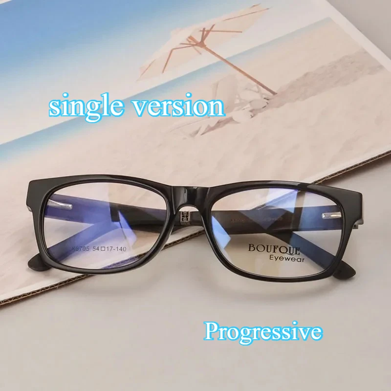 SHINU progressive multifocal reading glasses men wooden glasses acetate frame for men near and far customized multifocal lens