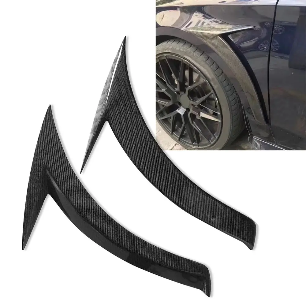 

Fit For Mercedes Benz CLA45 W117 CLA180 13-19 Real Carbon Side Air Vent Fender Cover 2PCS