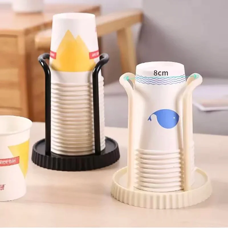 Minimalist Paper Cup Holder, Household Disposable Cup Storage Rack, Multifunctional Desktop Coffee and Milk Tea Cup Storage Rack