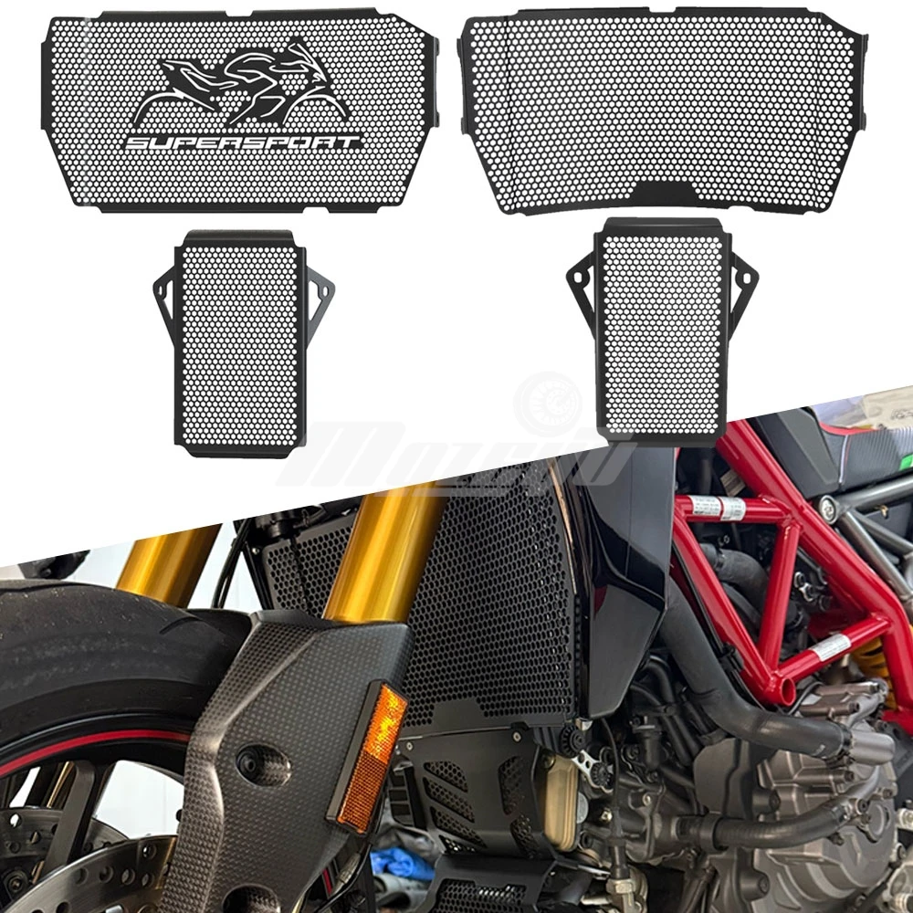 

Motorcycle Radiator Guard Oil Cooler Grill Cover Protector For Ducati SUPERSPORT & S SuperSport 939 939S 950 950S 2017-2025 2026