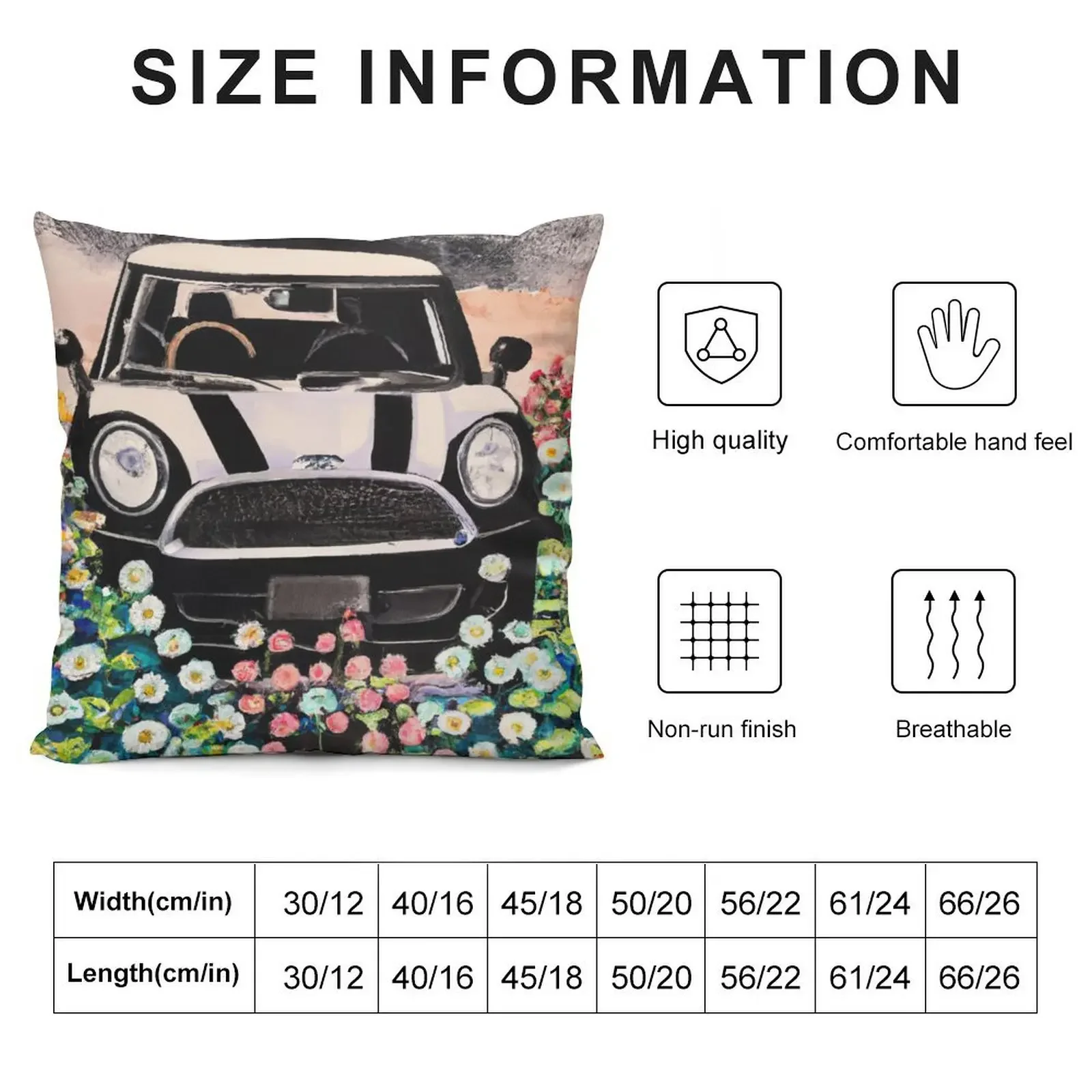 Mini cooper countryman drawing Throw Pillow Room decorating items Throw Pillow Rectangular Cushion Cover Sofa Covers pillow