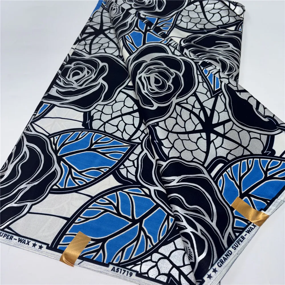 

New 100% Cotton African Golden Wax Fabric Wax Grand High Quality Fabric Ankara Print Fabric For DIY Making Sewing Clothes 15A86