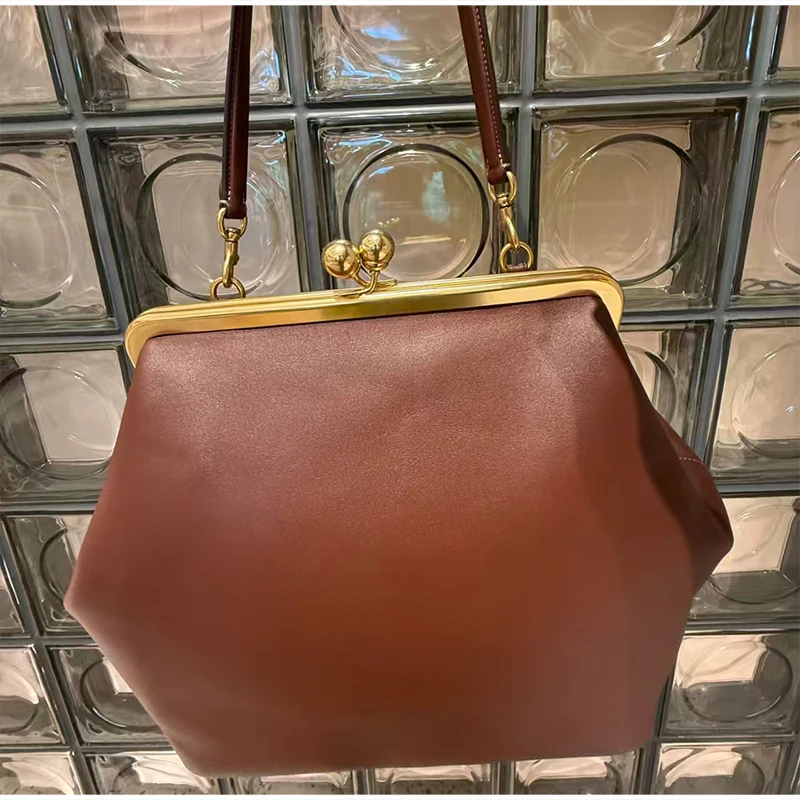 Marken-Damenhandtasche Exquisites Unregelmäßiges Design Muschel-Handtasche Luxuriöse Große Kapazität Clip-Clutch Elegante Abendtasche – Detail 10