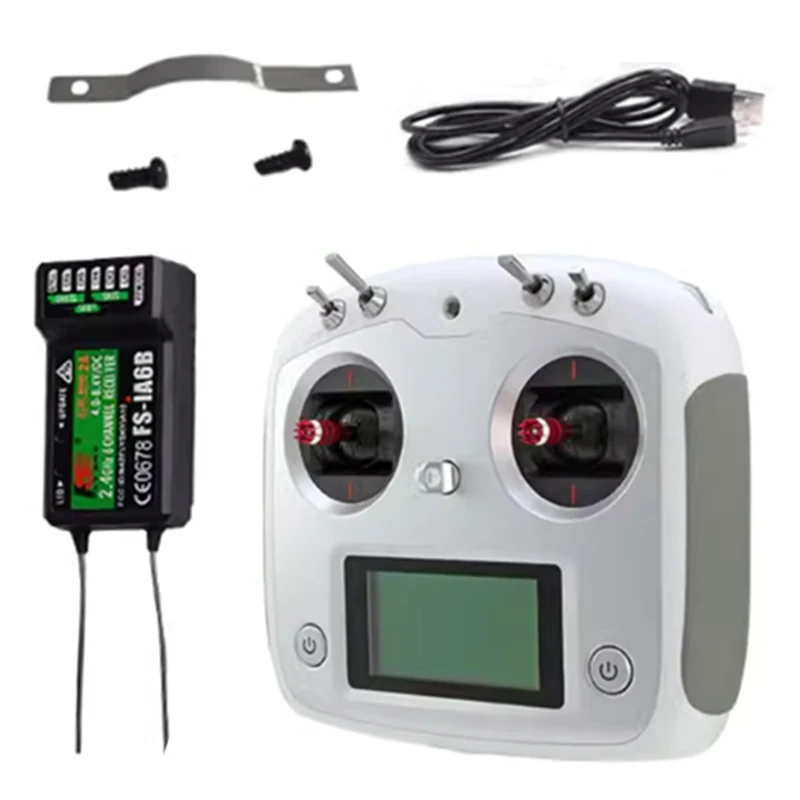 FLYSKY FS-i6S 10CH 2.4G 2A Transmitter Remote Control Receiver Suitable for RC Cars Boats Remote Controlled Toyss