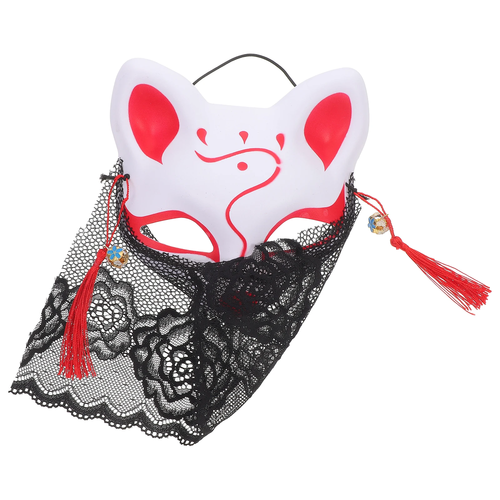 

Half Face Fox Mask Cover Color Cosplay Halloween Costumes Party Supplies Aldult Miss