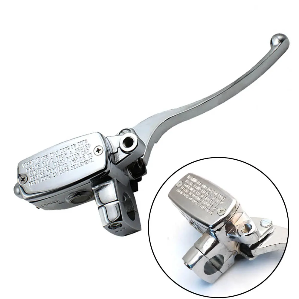 Scooter Front Right Master Cylinder Brake Lever With M10  Mirror Hole For 25mm handlerbar GY6 Roketa 150CC 125CC Bello Retro