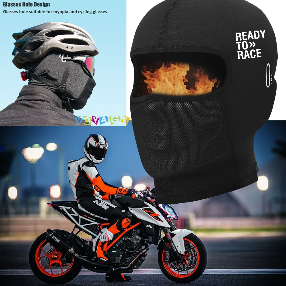 For KTM Ready to race Neck Full Face Mask Windproof Dustproof Face Shield Motorcycle Accessories Biker Mask