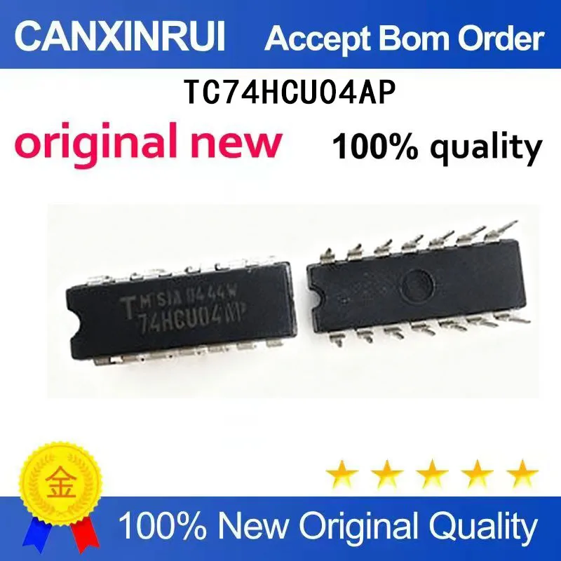 (5-100 Pieces) New original TC74HCU04AP 74HCU04AP plug-in DIP-14 inverter logic chip IC