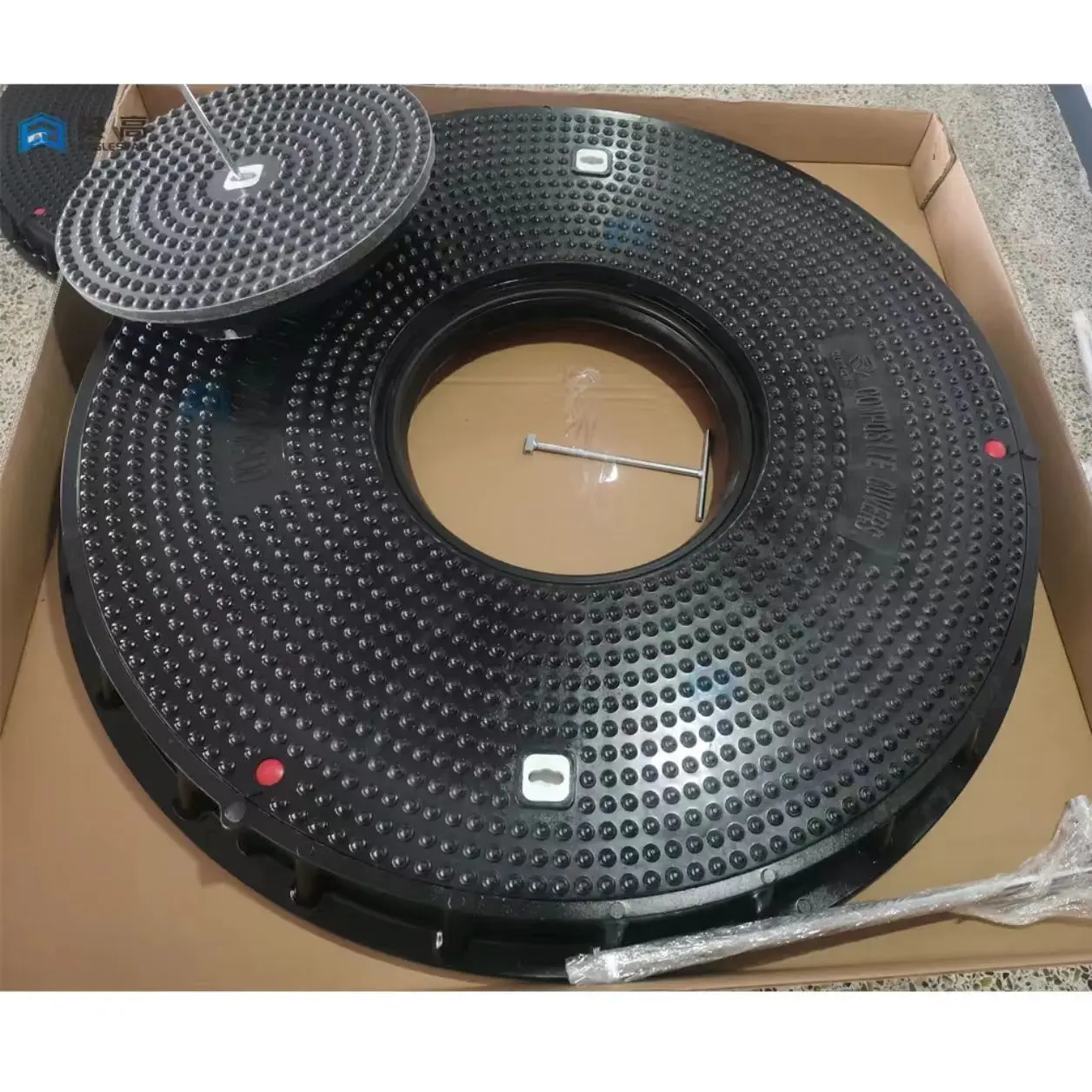 High Quality D400 40T Manhole Cover With Checking Hole for Fuel Station