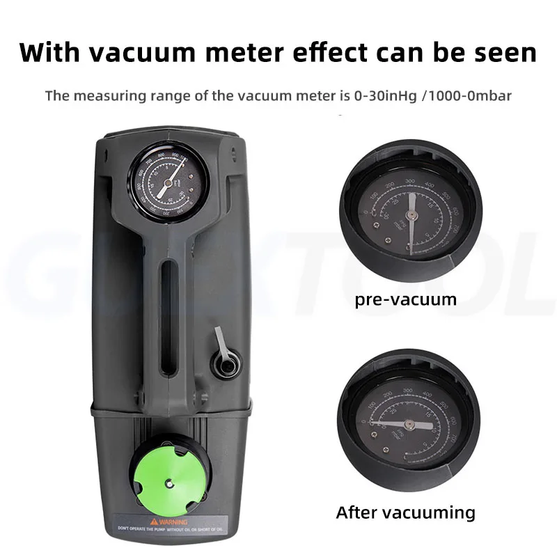 New Rotary Vane Vacuum Pump Laboratory Filtration Pump Repair Air Conditioning Refrigerator Maintenance Tool Small Vacuum Pump