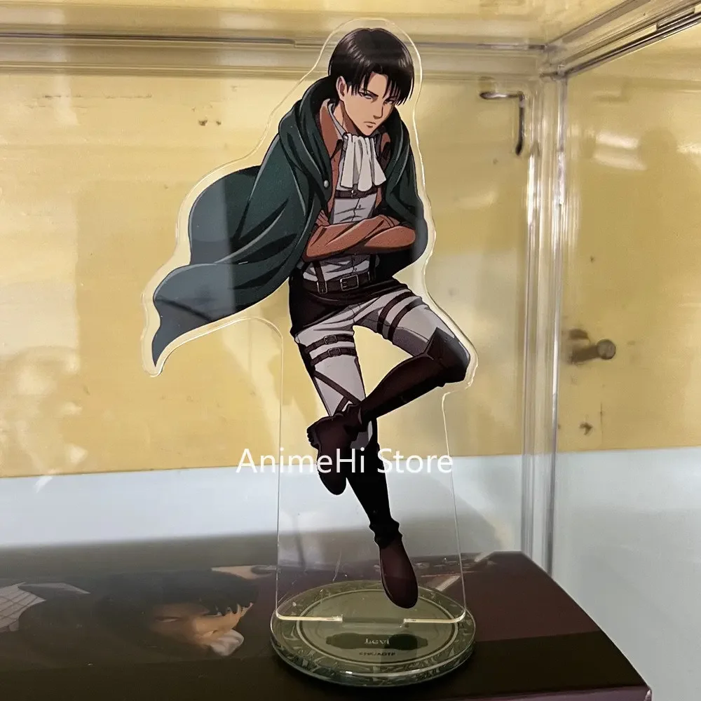 Anime Eren Levi Action Figure Doll Erwin Hange Zoe Keychain Acrylic Keyring Pendant for Gift