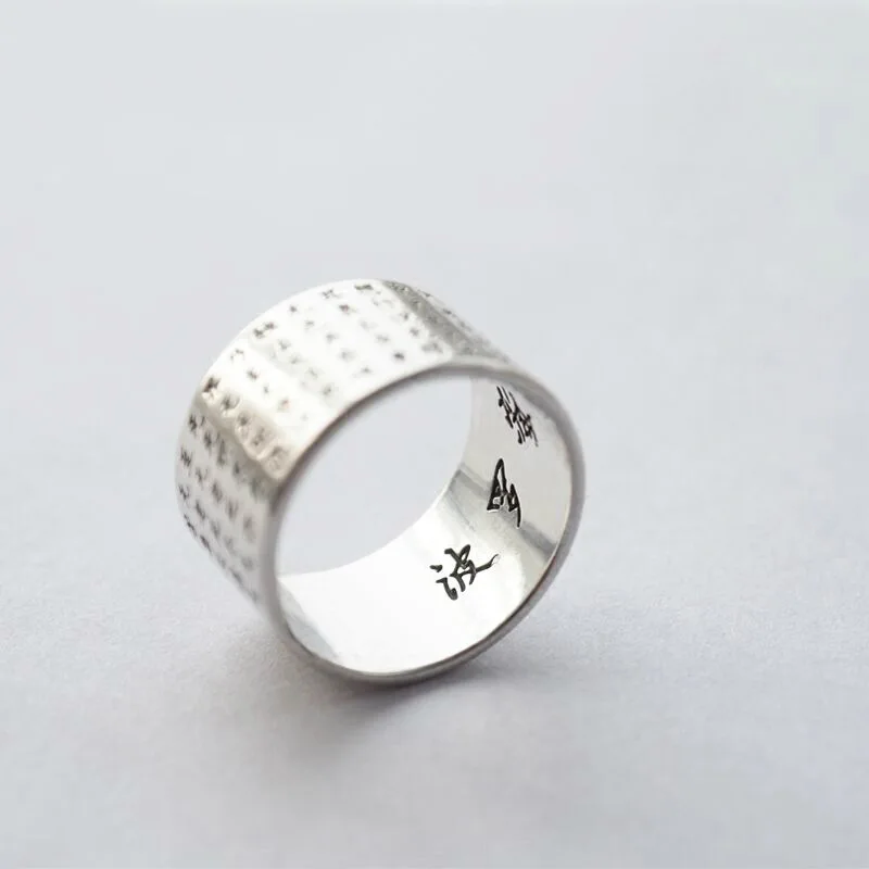 Punk Cool Hip Pop Letter Rings for Women Adjustable Open Finger Rings Man Party Gift 2023