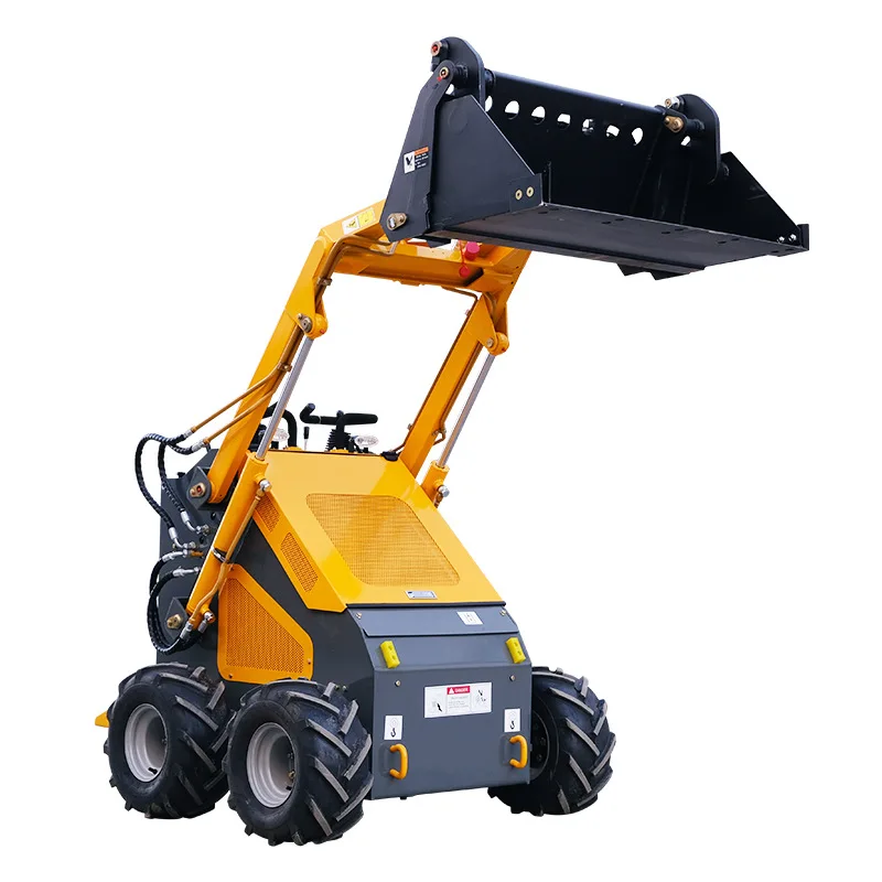 380 type farm manure handling multi-function forklift four-wheel drive skid steer loader