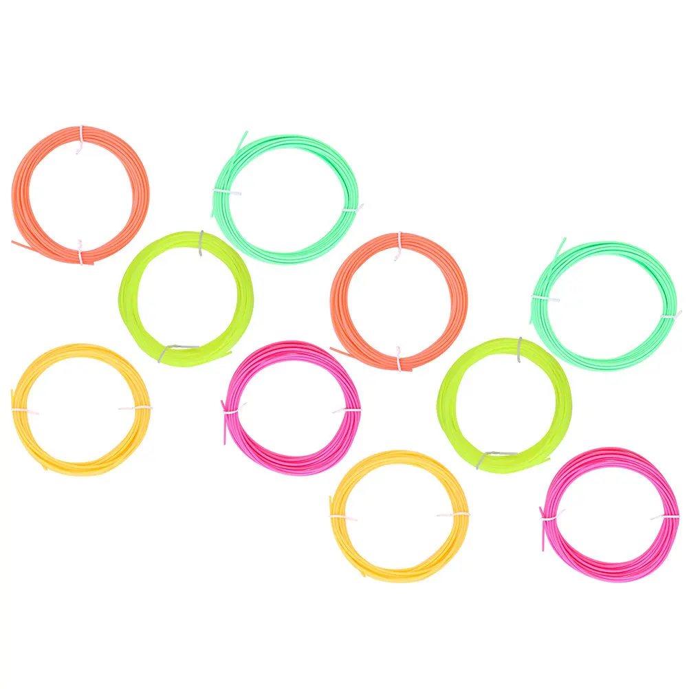 

10Pcs 3D Printing Filament 1.75mm Low Temperature Pla Compatible Smooth Extrusion High Adhesion for Desktop 3D Printers