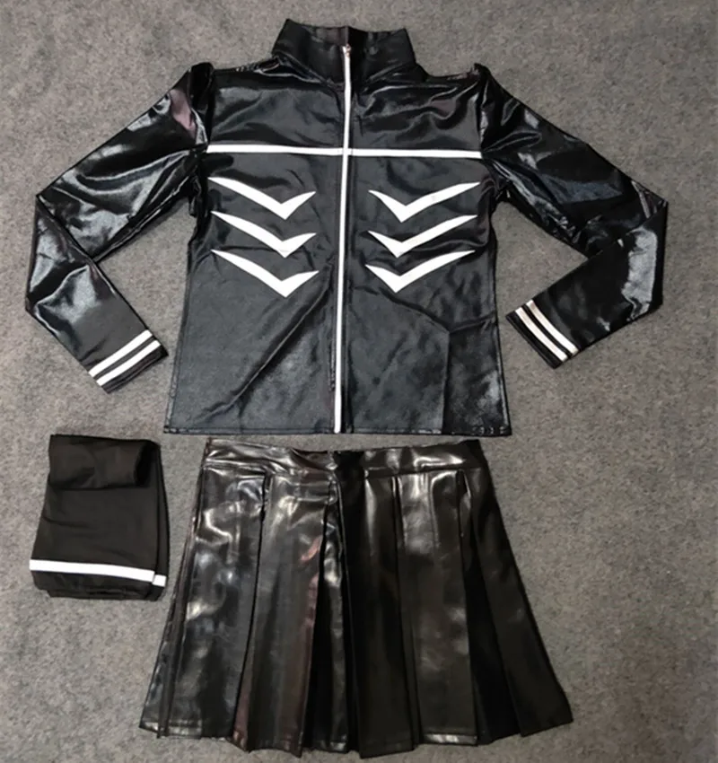 Tokio Ghul Cosplay Kaneki Ken Mädchen Uniformen weiblich Ken Kaneki Cosplay Kostüm Jacke Rock Strümpfe Halloween Kleid Anzug