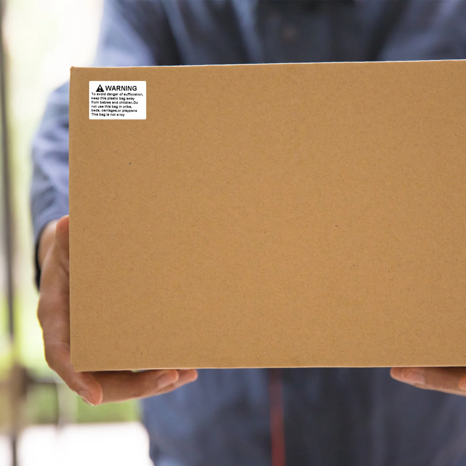 

Choking Warning Sticker Roll Clear Font Durable Material Fade Resistant Waterproof Strong Sticky Choking Warning Sticker