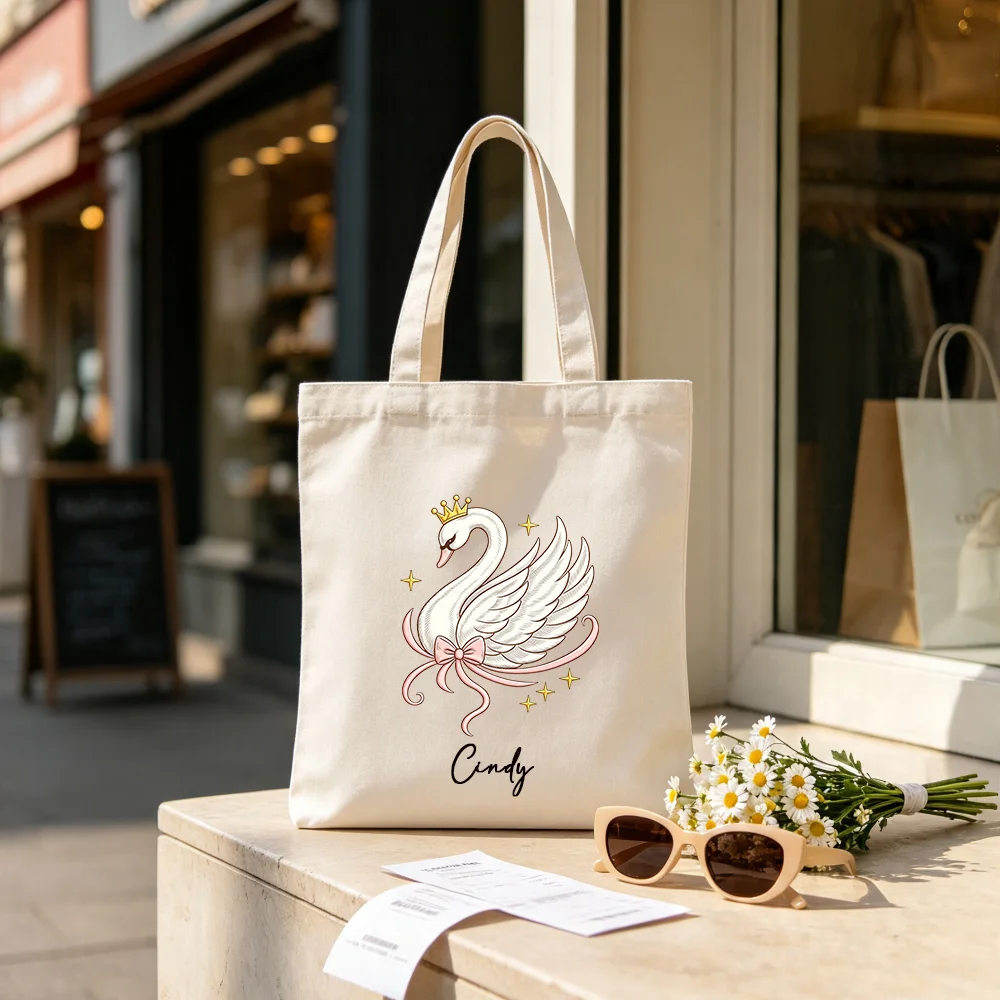กระเป๋าผ้าแคนวาสลายดอกไม้หงส์ส - Women Bags Name บทวิจารณ์และราคา