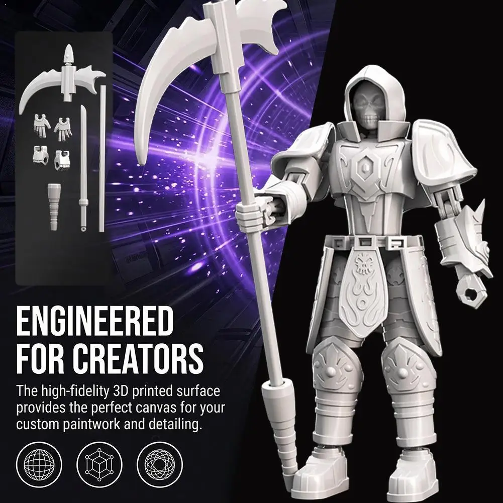 

Многосуставная фигурка-робот, разборная и подвижная модель игрушечного робота с множеством суставов, которую можно собрать.