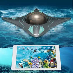 WIFI RC Submarine Underwater Camera Visible HD Video Diving Vessel Speedboat Ray-style Drone RC Boat Toys