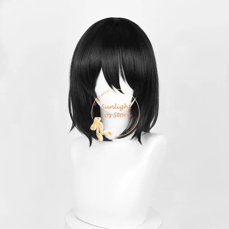 Anime Fyodor Dostoevsky Cosplay Wig Black Wig Fyodor D Dostoevsky Cosplay Wig Hat Props Heat Resistant Synthetic Hair