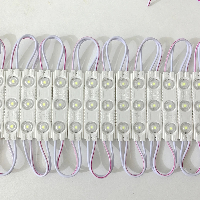 100pcs 1.5w 2835 LED Module 61*13mm DC12V White Warm White Red Green Blue Yellow Purple Sign Backlight Channel Letter Car Truck