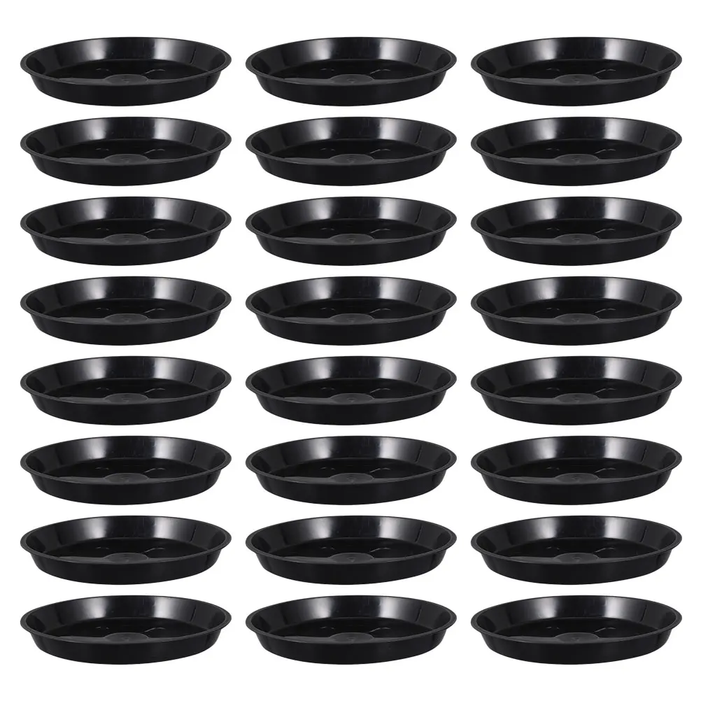 

25 Pcs Flowerpot Bases Plant Trays Gardening Water Trays Durable Plastic Balcony Household Supplies Anti Aging Sun Resistance