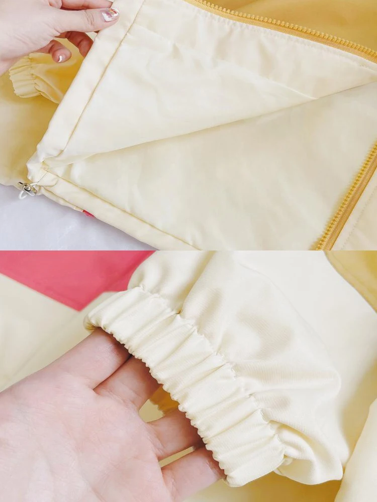 1-12 سنة الفتيات Colorblocking خندق معاطف الربيع موضة جاكت مزود بغطاء للرأس الخريف الأطفال ملابس جديدة عادية سستة ملابس خارجية #6