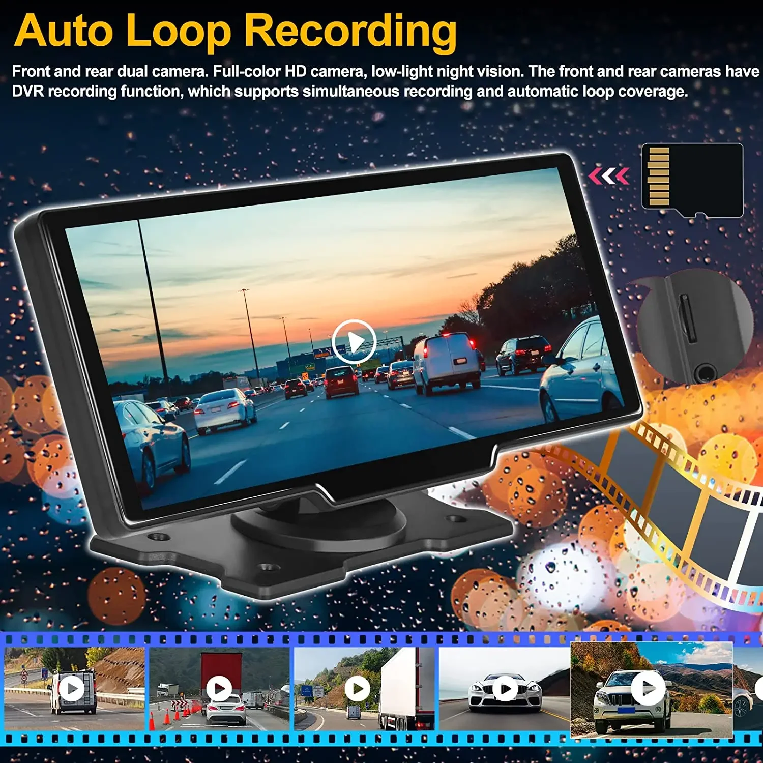 1440P Video Recorder EN RU FR JP Voice Control 24H Parking Mode WiFi App Control Night Vision