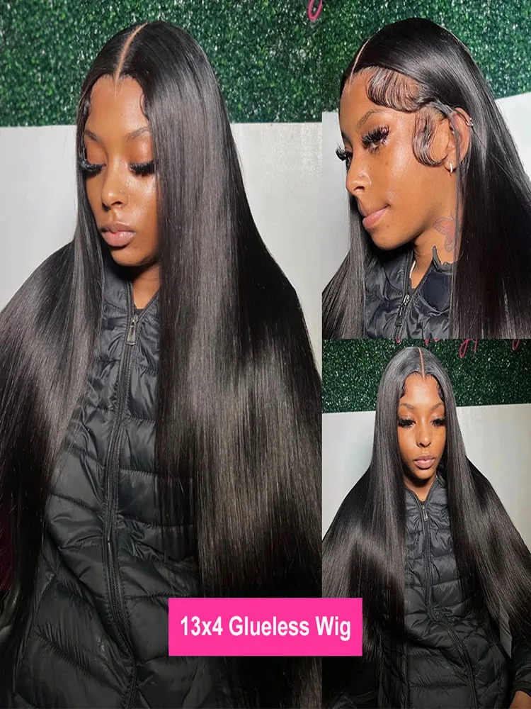 Glueless Wig Human Hair Ready To Wear Straight Hd Lace Frontal Wig 7x5 Frontal Wig Human Hair Hair Clip 180 Density Human Hair