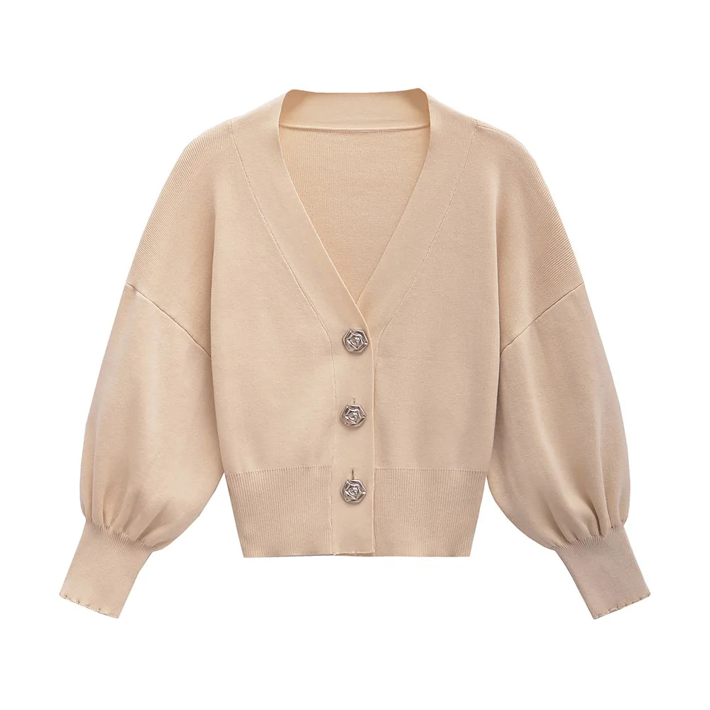 Autumn 2024 women\'s new fashion, leisure, slim and versatile commuter flower breasted plain needle coat.