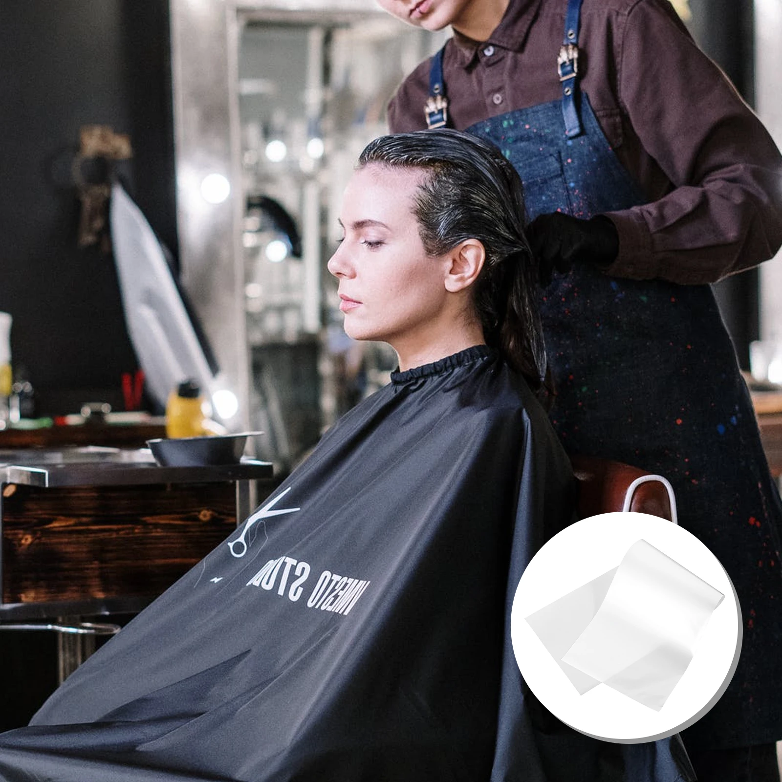 ورق صبغ لتلوين الشعر 100 ورقة متينة وخفيفة الوزن ورطبة وجافة للاستخدام الفعال لحماية فروة الرأس ورق تلوين الشعر #5