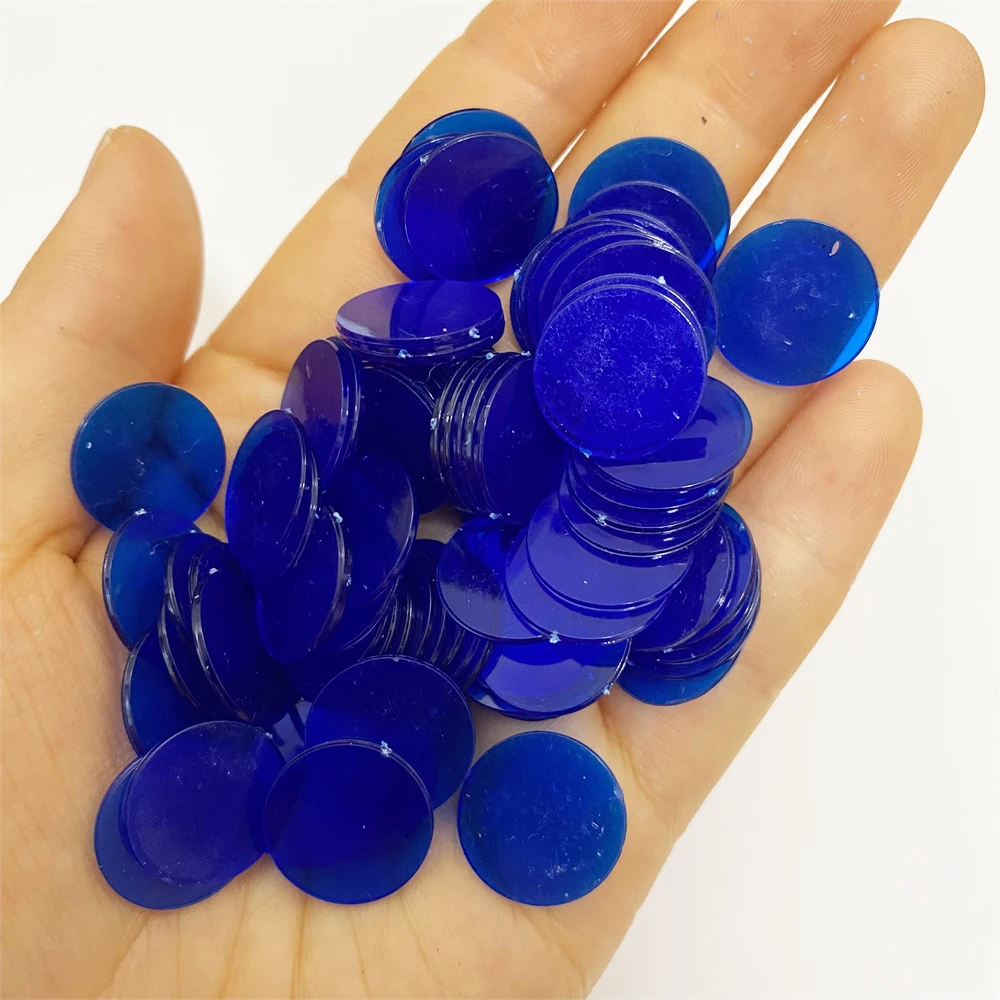 100pcs 19mm 15mm Count Poker Chips Markers For Bingo Board Game Cards Game Token Acceoriess