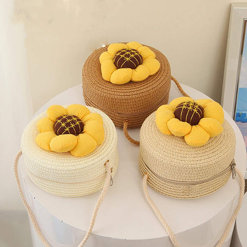 Small Fresh And Sweet Summer Bag Women Foreigner Grass Weaving Bag Crossbody Bag Cute And Fashionable Mini Shoulder Bag