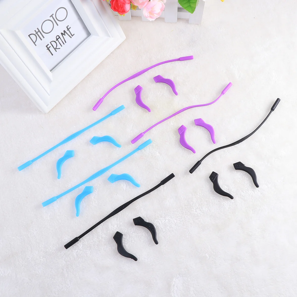 

6Set Anti-Slip Eyeglass Retainer Cord for Children 3 Color Options 67In 17Cm Stretchable 165In 42Cm Ear Hook