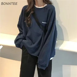 Hoodies Women Fashion Harajuku Letter Simple Spring Thin All-match Femme Sweatshirt Korean Chic Streetwear Black Girls Pullovers