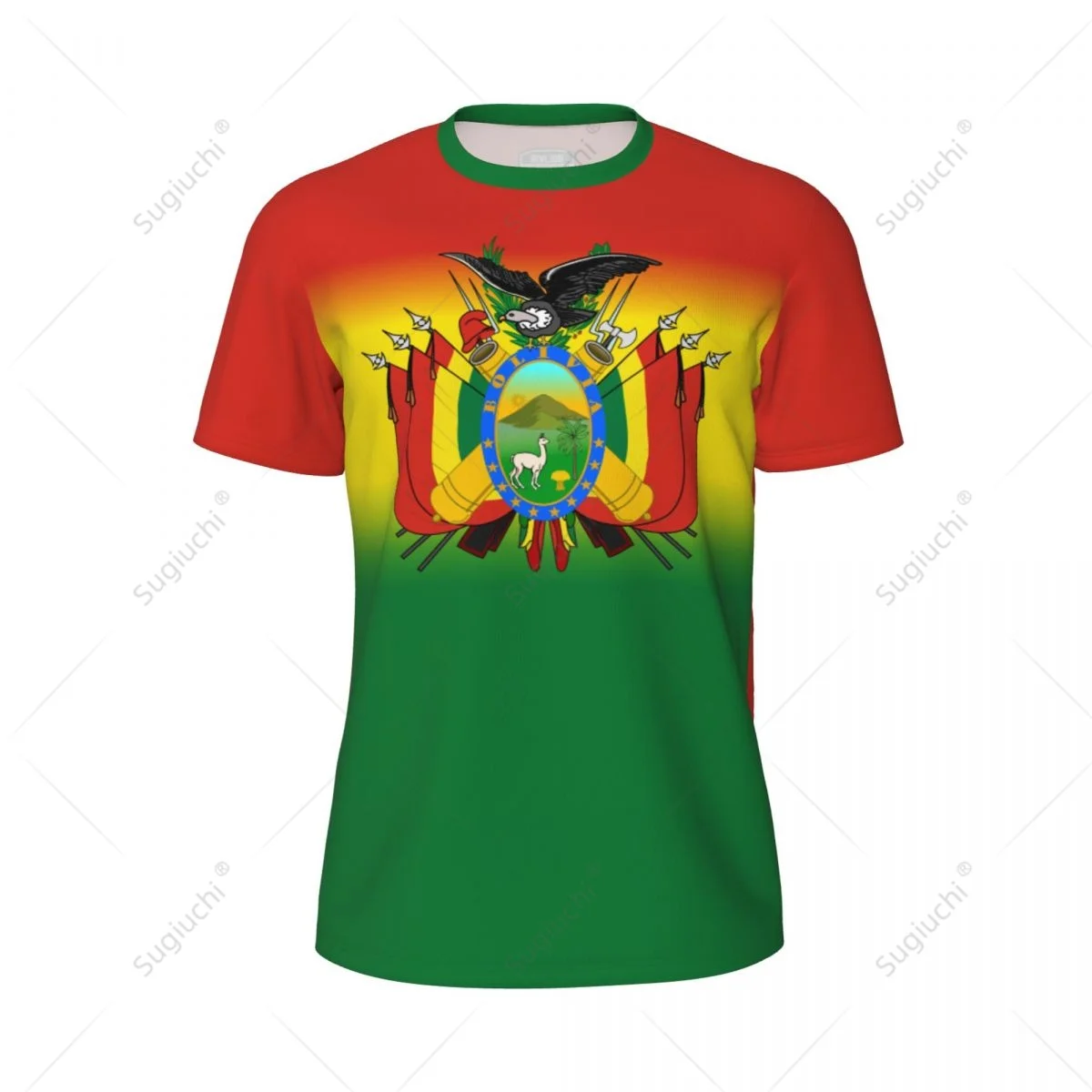 Sports Mesh T-shirt Bolivia Flag For Running Bike Soccer Tennis Football Fitness Tees 3D Printed Custom