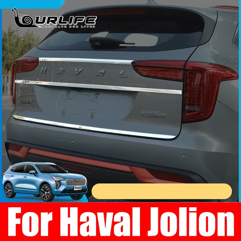 

For Haval Jolion 2021 2022 2023 2024 Stainless Rear Door Trim Car Rear Door Trunk Chrome Tailgate Strips Stickers Accessories