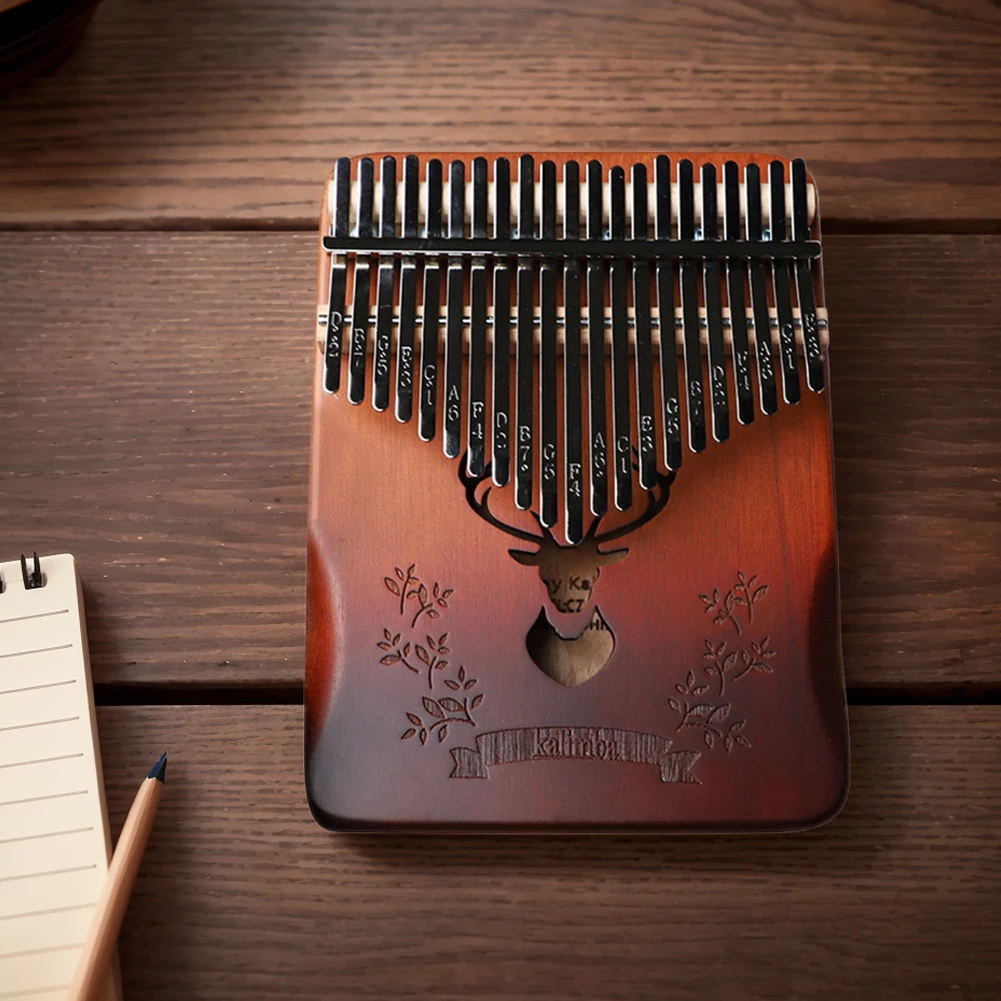 Kalimba 21 Keys Professional Thumb Piano Include Instruction Carrying Bag Tune Hammer Portable Mbira Finger Piano Kids Gift