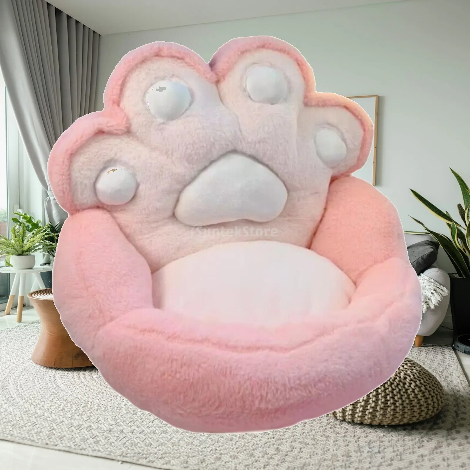 1 Seater Sofa Seat Chair Beanbag for Adults Cat Claw Furniture Lounge Comfortable for Bedroom Office Reading Reclining Salon