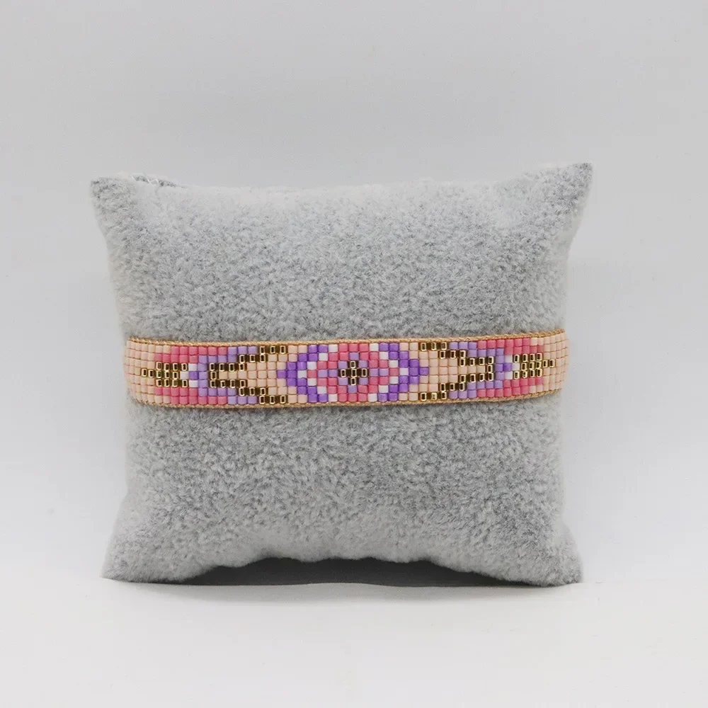 Rice bead bracelet suit  Hand woven  Adjustable  Heart Originality zircon Gradient color  Bohemia Design Female Beaded Bracelet