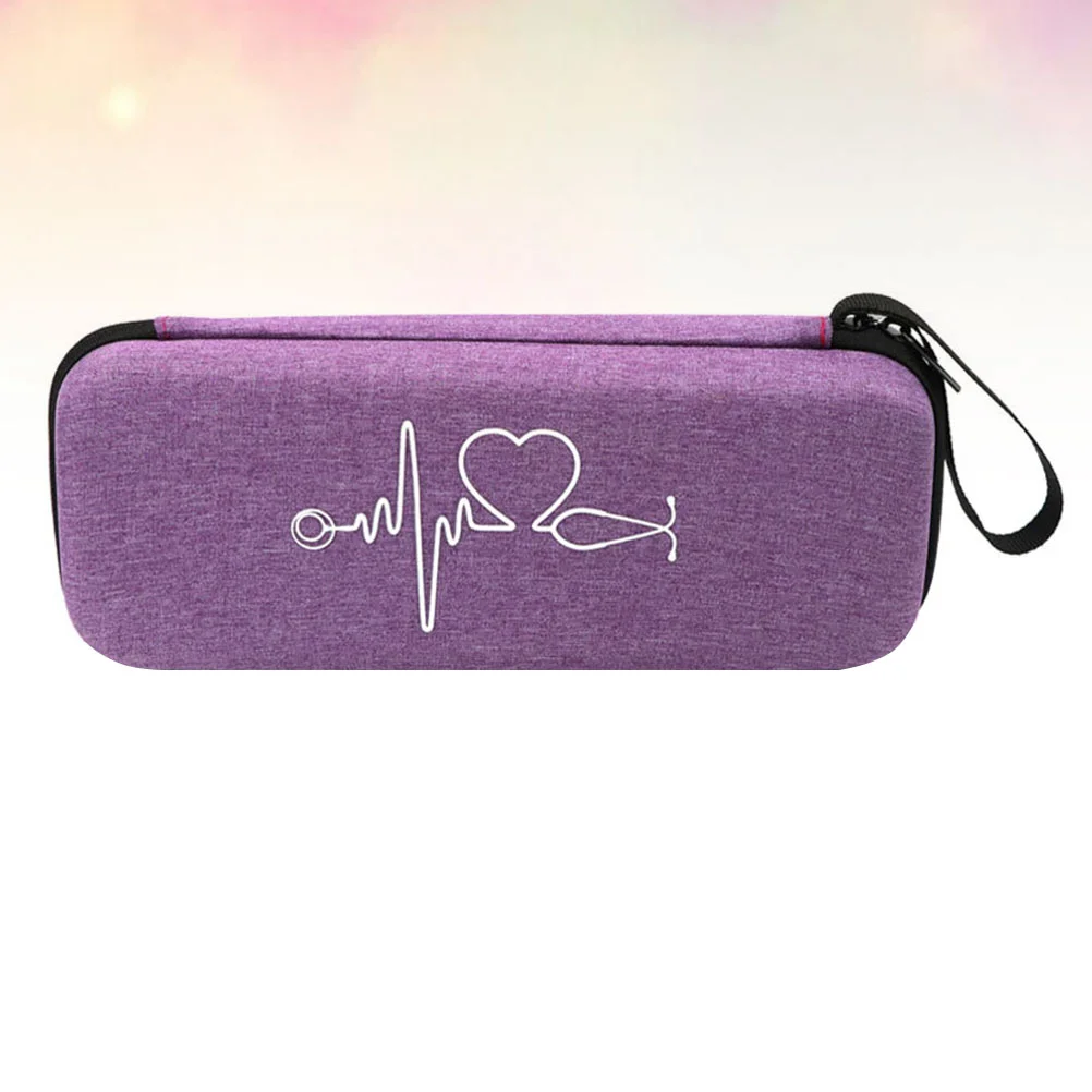 

Brackets Portable Stethoscope Case Pearlescent Storage Bag for Pouch Purple Student