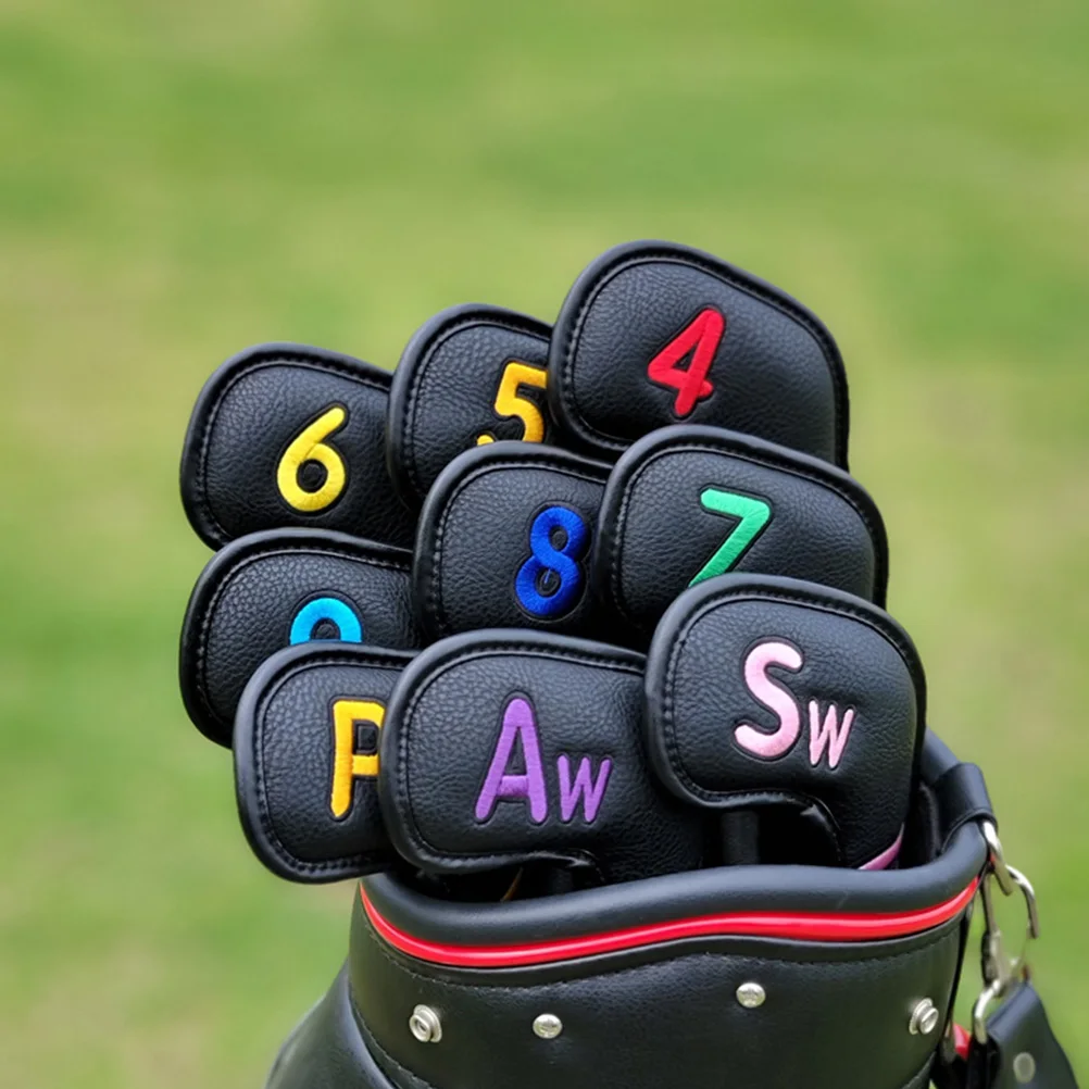 

9 Pcs Putter Golf Club Cover Covers Sports Head for Women Putters Headcover Man