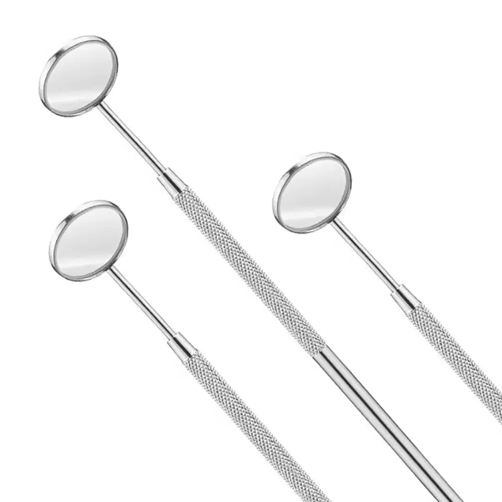 

Stainless Steel Dental Mirror with Handle for Oral Exam Surgical Instrument Dentist Mouth Tool Makeup Mirror Supplies