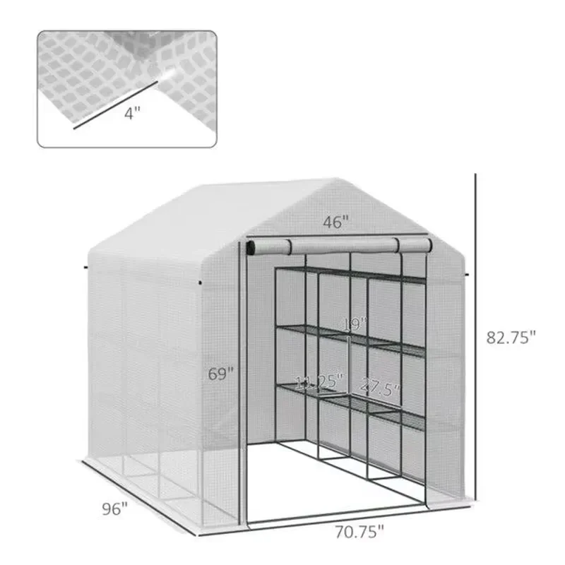 Mini Walk-in Garden Greenhouse for Shipping