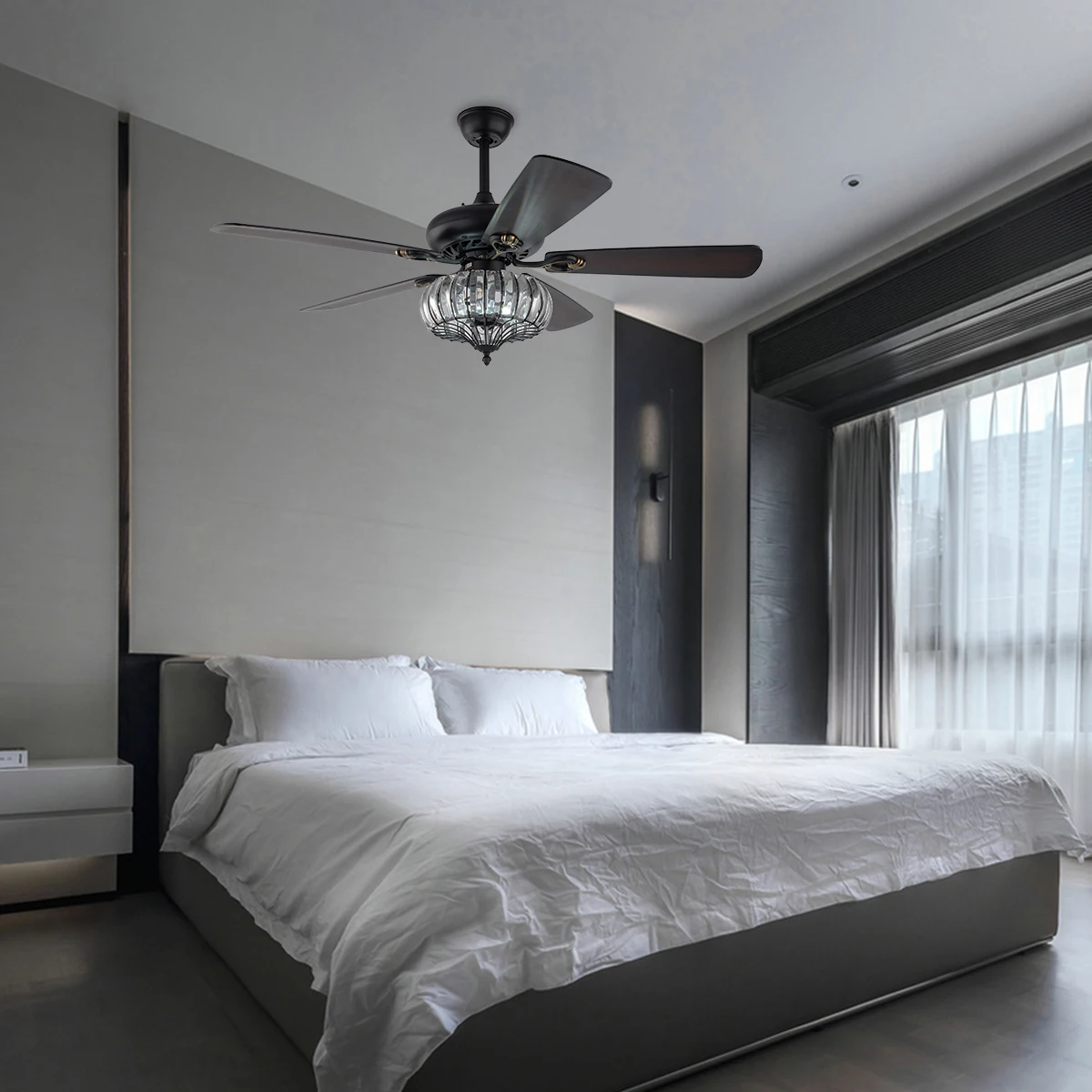 Classic Ceiling Fan Light: High-Quality Materials, Remote Control, Adjustable Speed, and Reverse Function