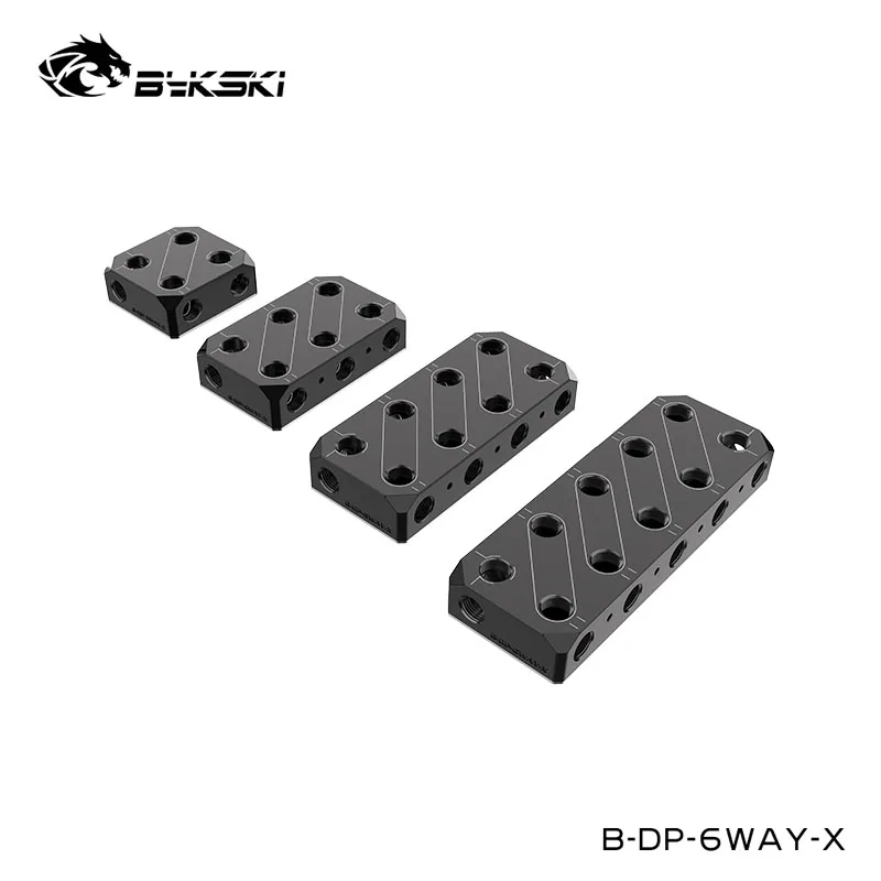 

Bykski Split Water Cooling Connect Module,Multi Card Series Mount Diverter,Server Spliter,G1/4",B-DP-6WAY-X