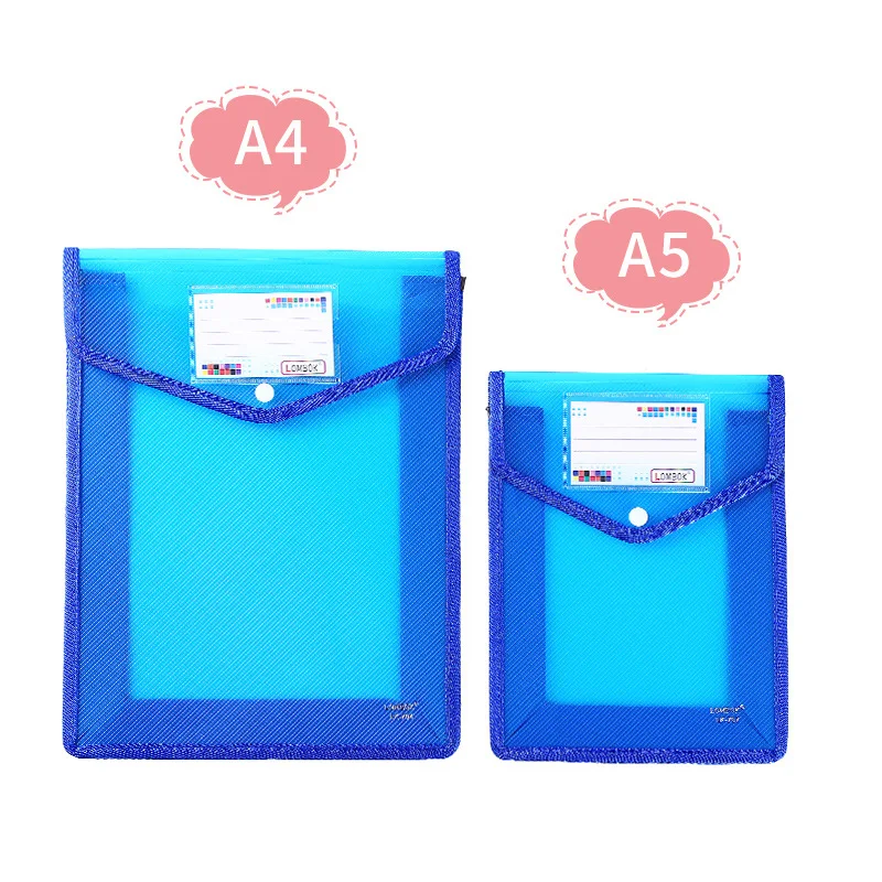 A5 Storage Folder Large Capacity Waterproof Student Storage Test Paper File Bag Document Organizer