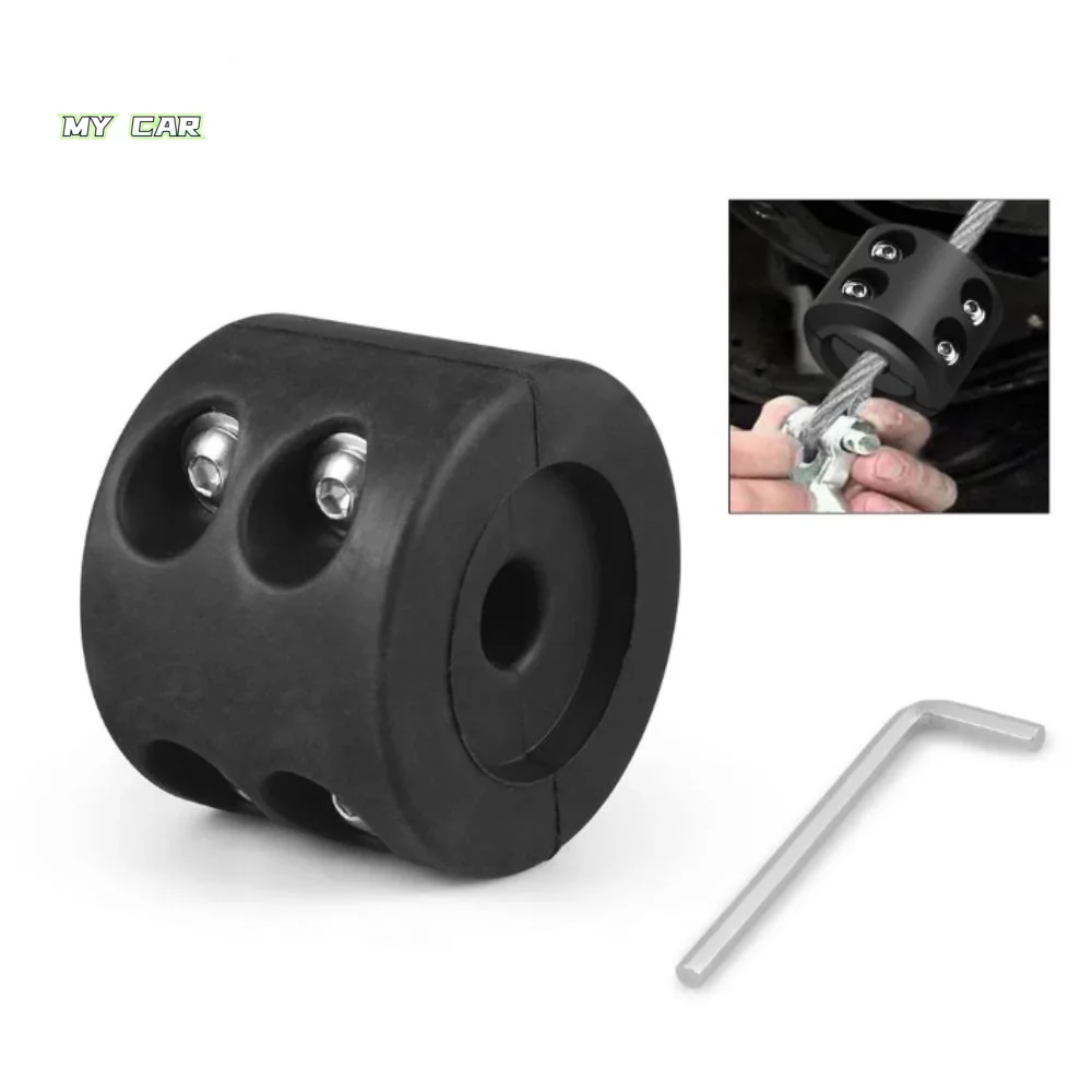 

Резиновый материал, ограничитель лебедки, металлическая конструкция, веревочный крюк премиум-качества, черный цвет, автоматический модифицированный трос, экономия линии, использование UTV