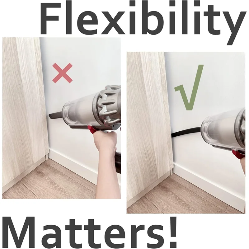 A85I-Für Dyson V7 V8 V10 V11 V15 Vakuum Fugenbürste Kit Reiniger Flachbürstenkopf mit V-förmiger U-förmiger Bürste C